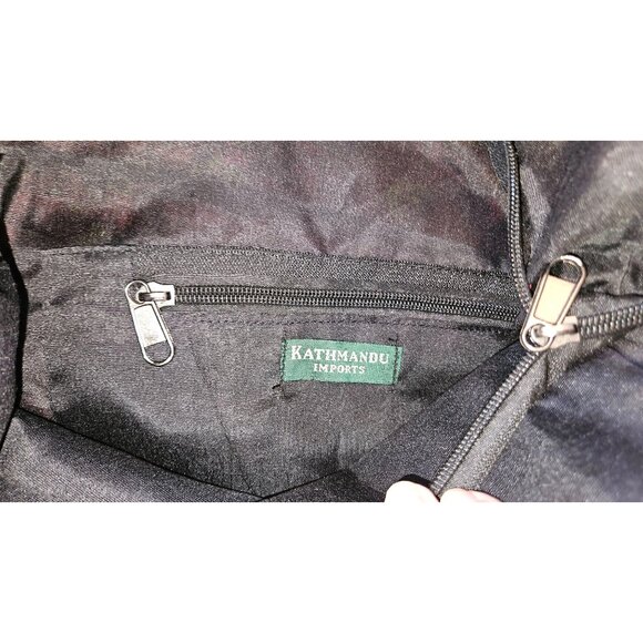 Kathmandu Patchwork Crossbody Bag Handmade Himalayan Boho Mushroom Hippie NWT - Picture 7 of 13